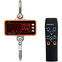 Los mejores  - Hyindoor 1000KG Patalla LED Inteligente Báscula Electrónica Digital Portátil con Gancho Resistente Crane Escala…
